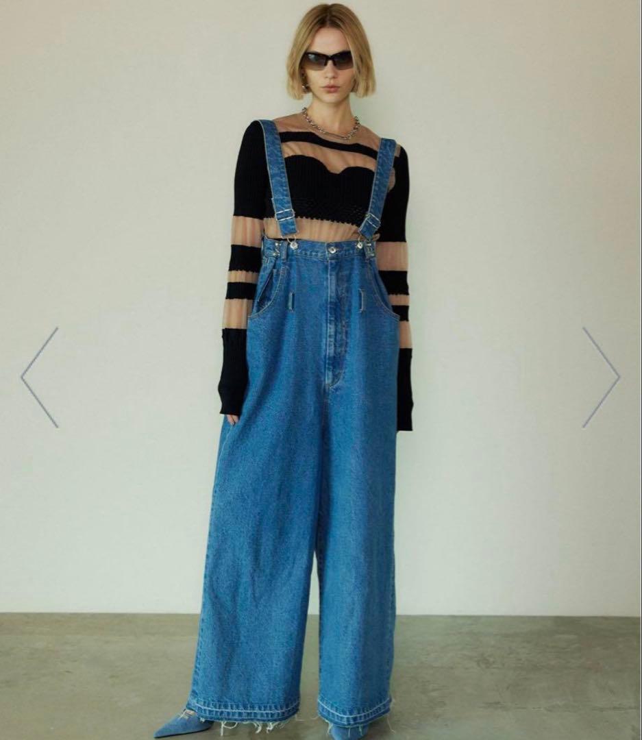 のん　PRANK PROJECT 2wayサロペットパンツ　デニム