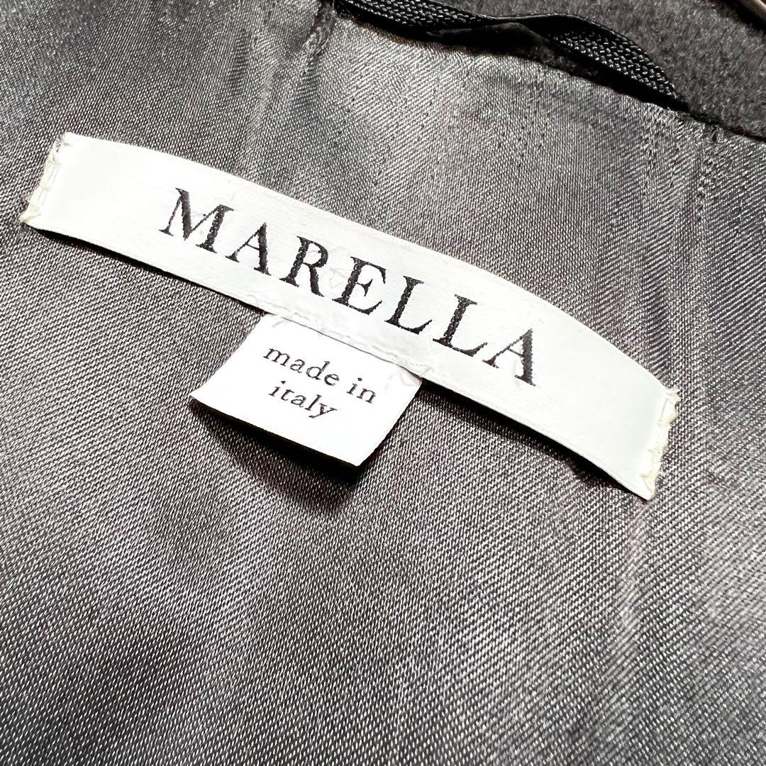 マレーラ MaxMaraカシミヤ混　チェスターコート M〜L相当　チャコール