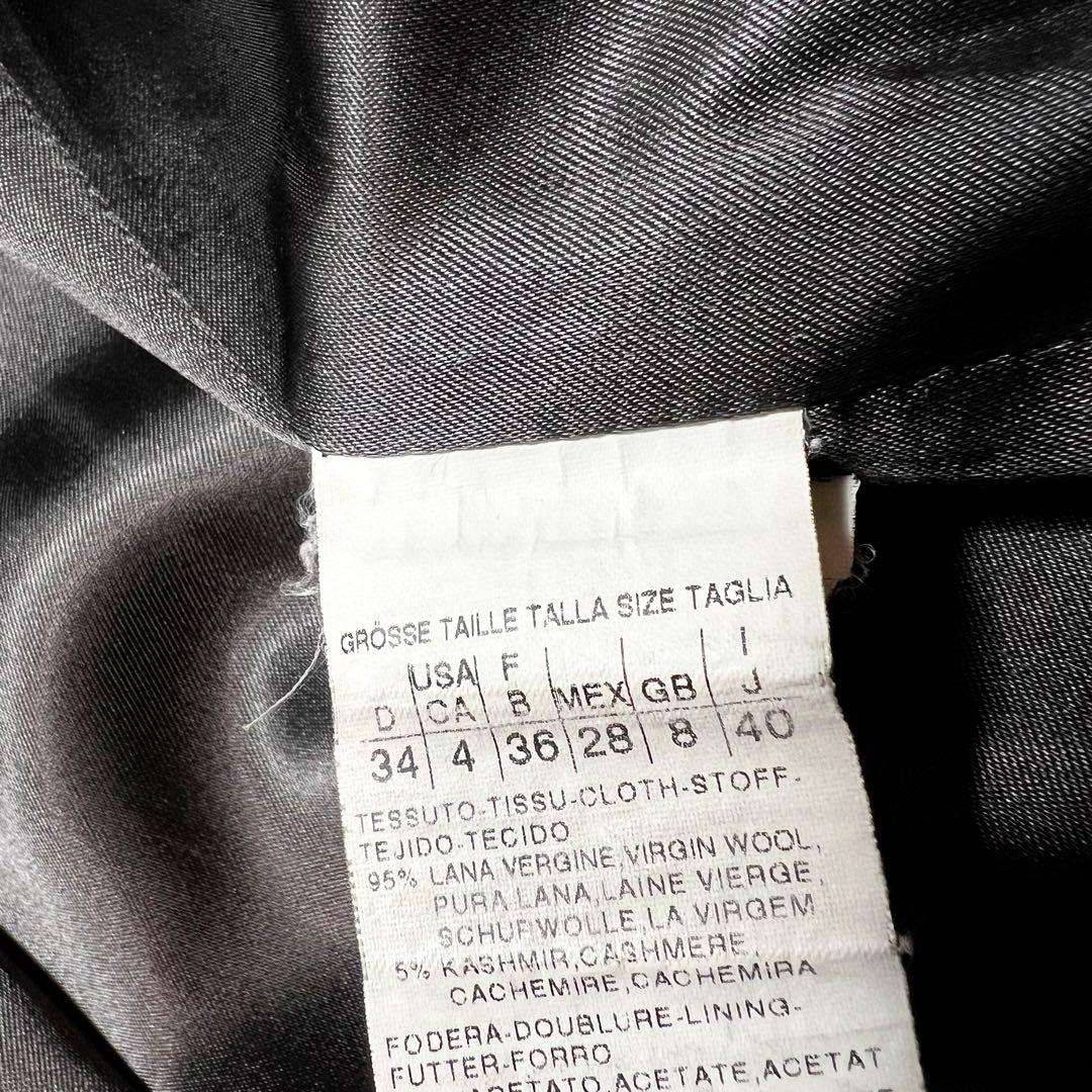 マレーラ MaxMaraカシミヤ混　チェスターコート M〜L相当　チャコール