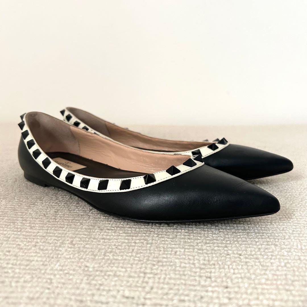 VALENTINO ヴァレンティノ フラットシューズ パンプス 24cm 37