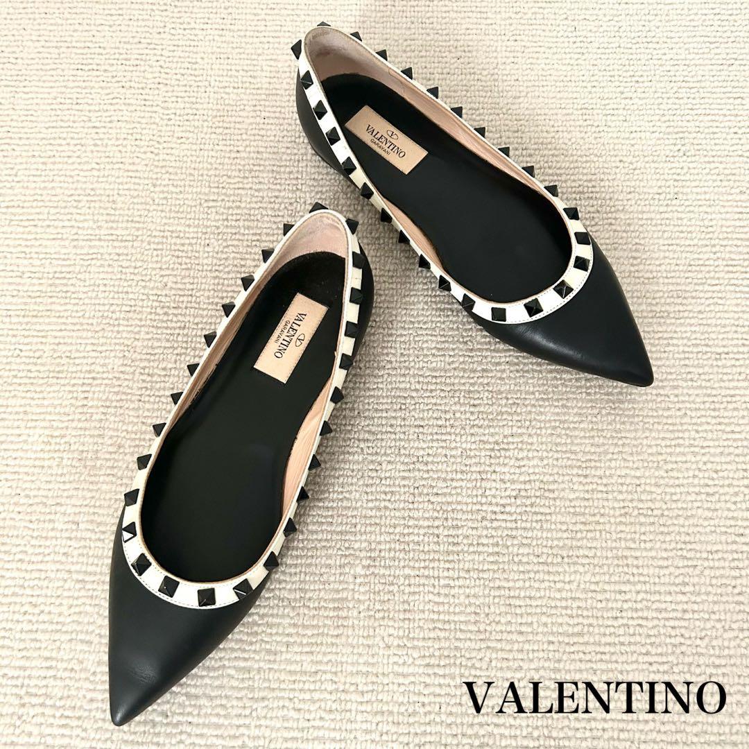 VALENTINO ヴァレンティノ フラットシューズ パンプス 24cm 37
