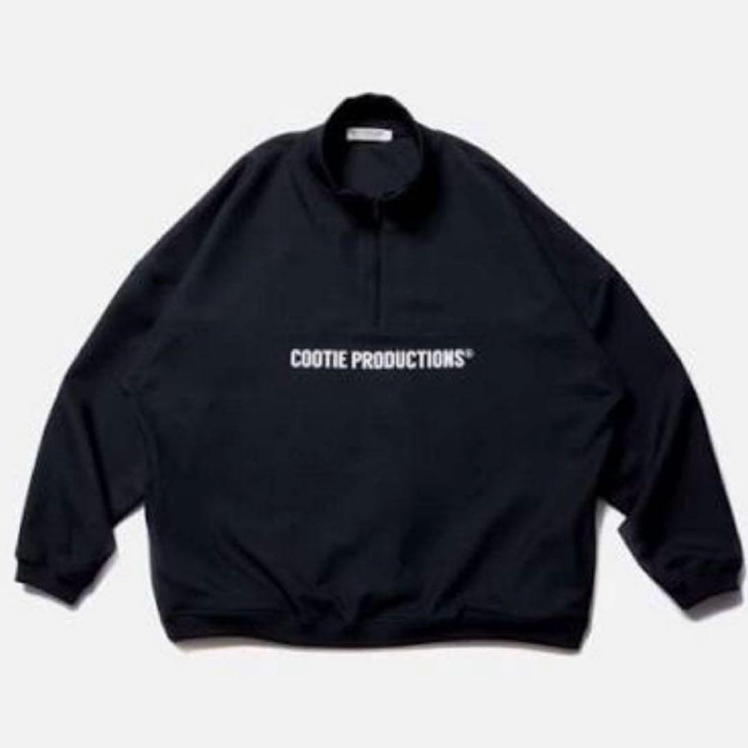 トップス cootie Polyester Twill Half Zip L/S Tee