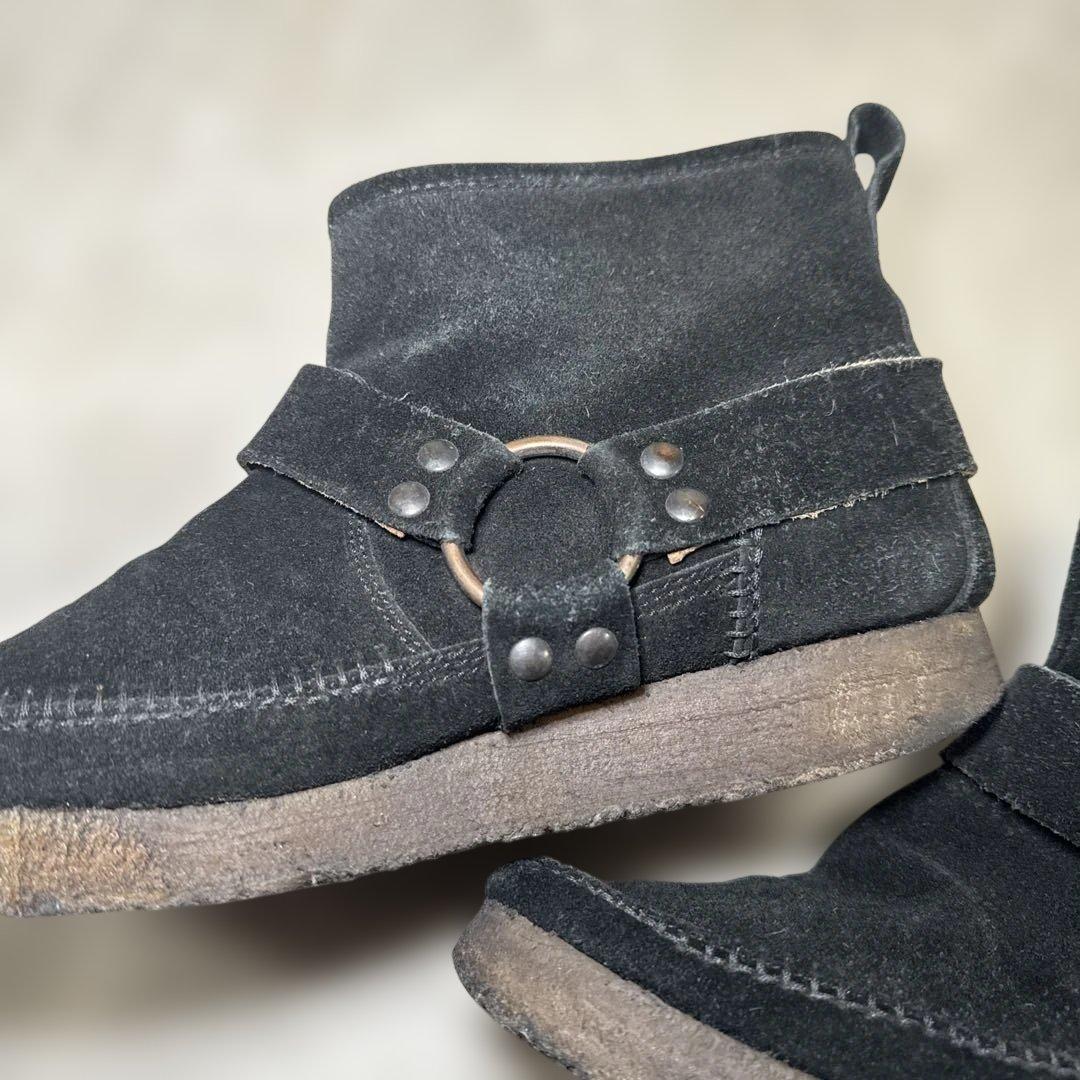 NUMBER (N)INE【40】スエード リング ハーネスブーツ 黒