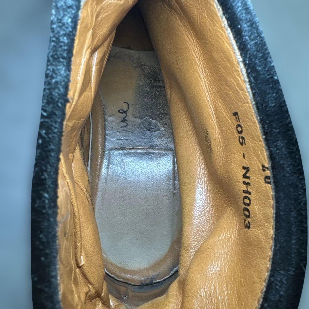 NUMBER (N)INE【40】スエード リング ハーネスブーツ 黒