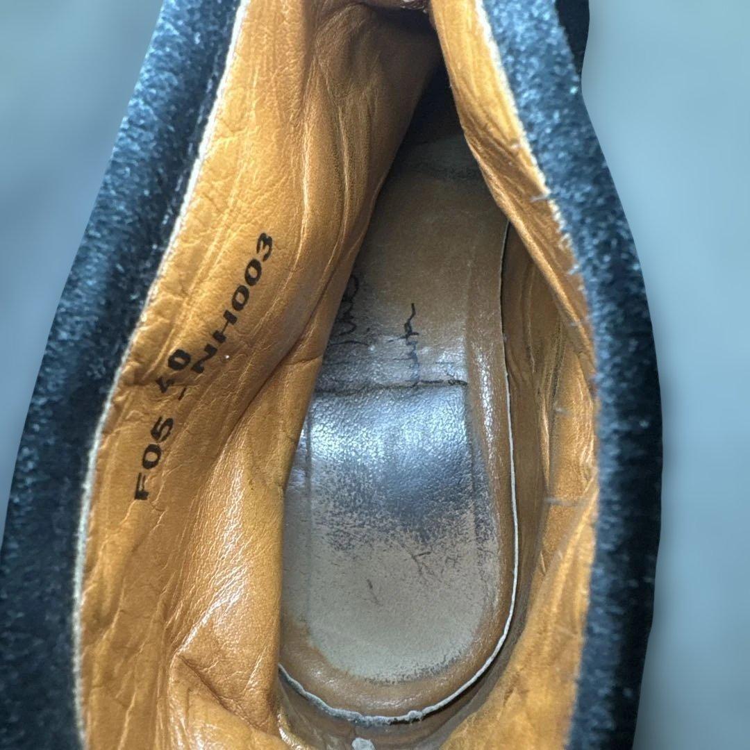 NUMBER (N)INE【40】スエード リング ハーネスブーツ 黒