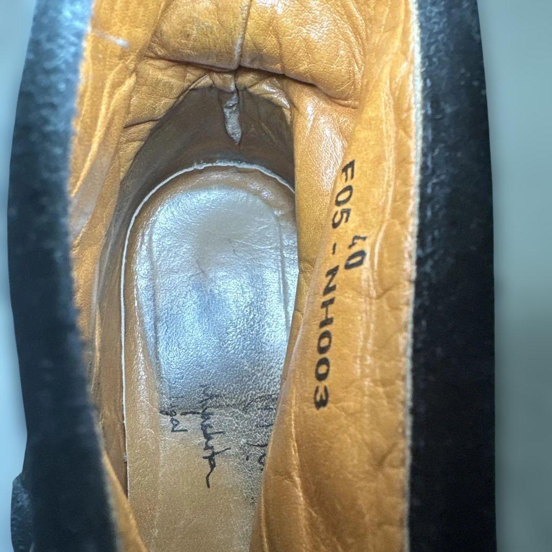 NUMBER (N)INE【40】スエード リング ハーネスブーツ 黒