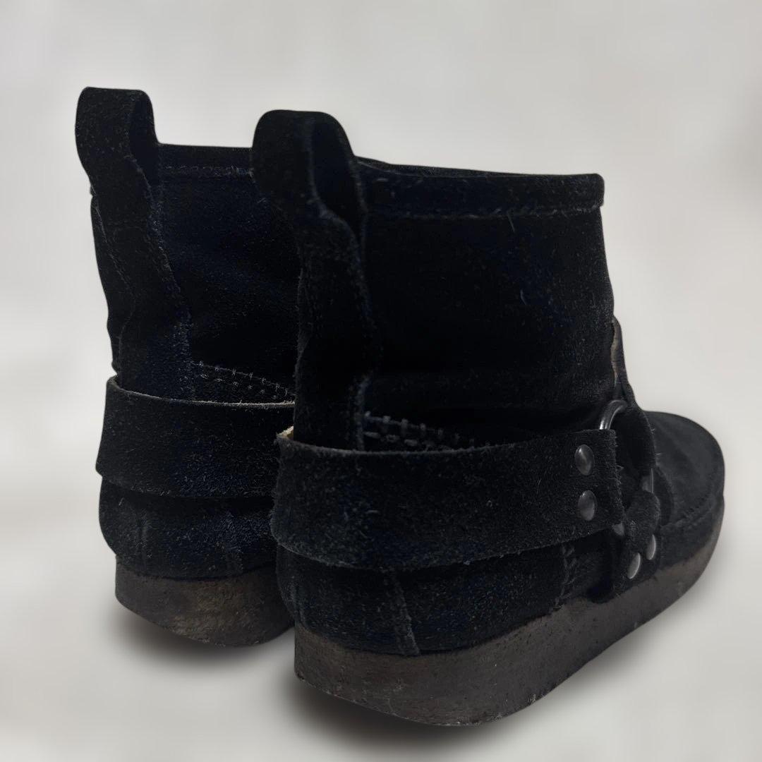 NUMBER (N)INE【40】スエード リング ハーネスブーツ 黒