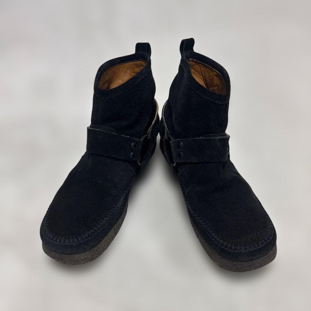 NUMBER (N)INE【40】スエード リング ハーネスブーツ 黒