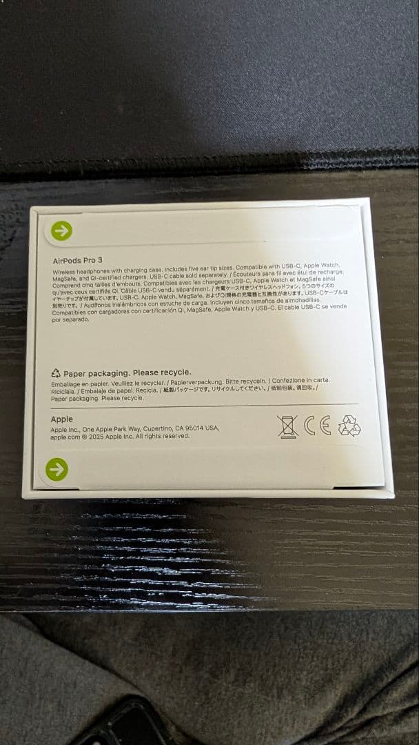 新品未使用 AirPods Pro 3 本体