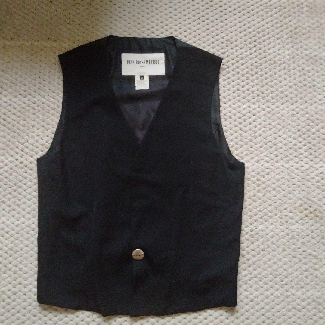 DIRK BIKKEMBERGS ブラックスーツベストセット ビンテージスタイル