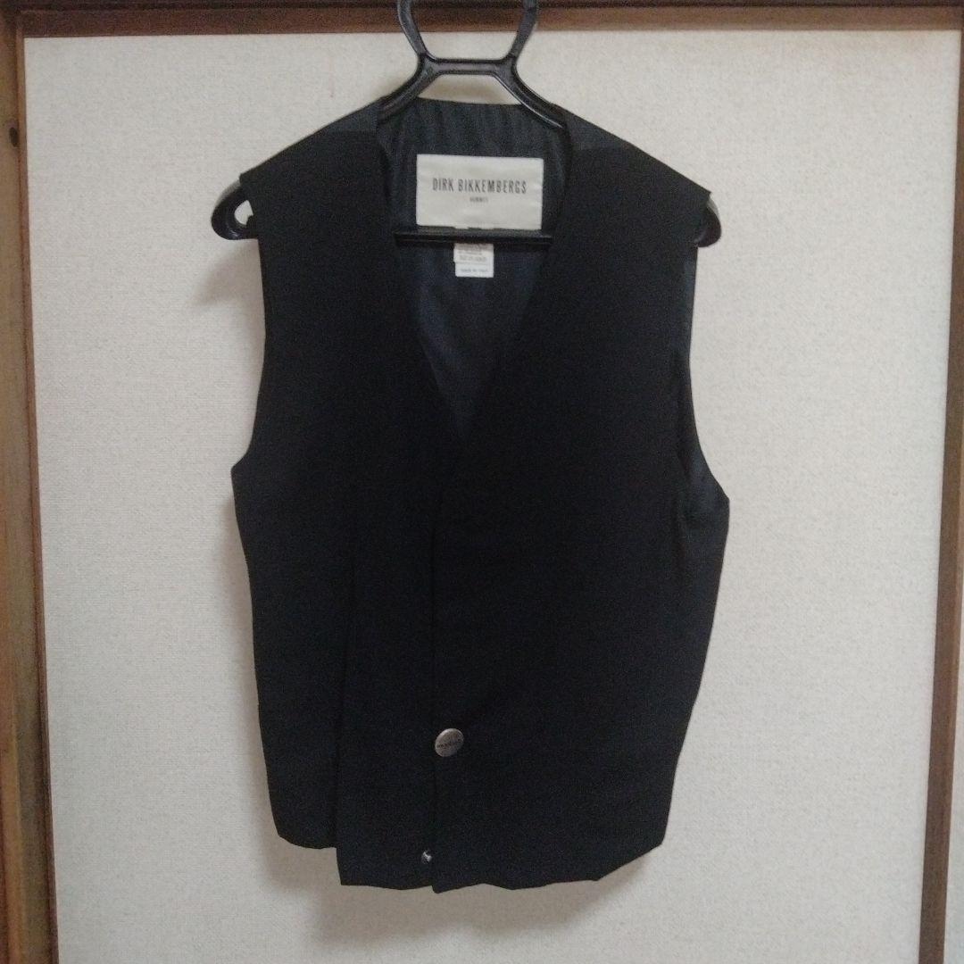 DIRK BIKKEMBERGS ブラックスーツベストセット ビンテージスタイル