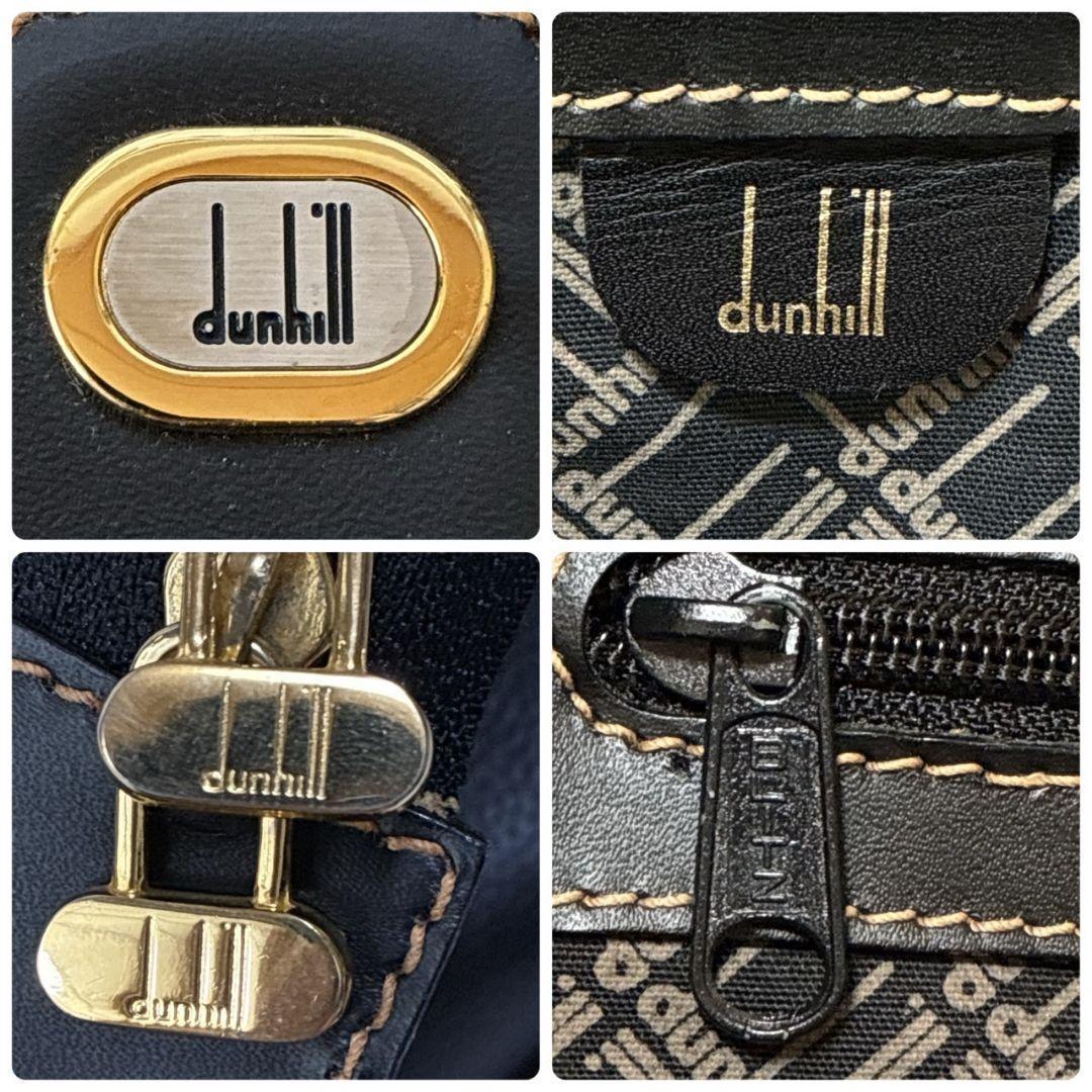 美品✨dunhill ダンヒル ボストンバッグ 大容量 レザー ダークブラウン