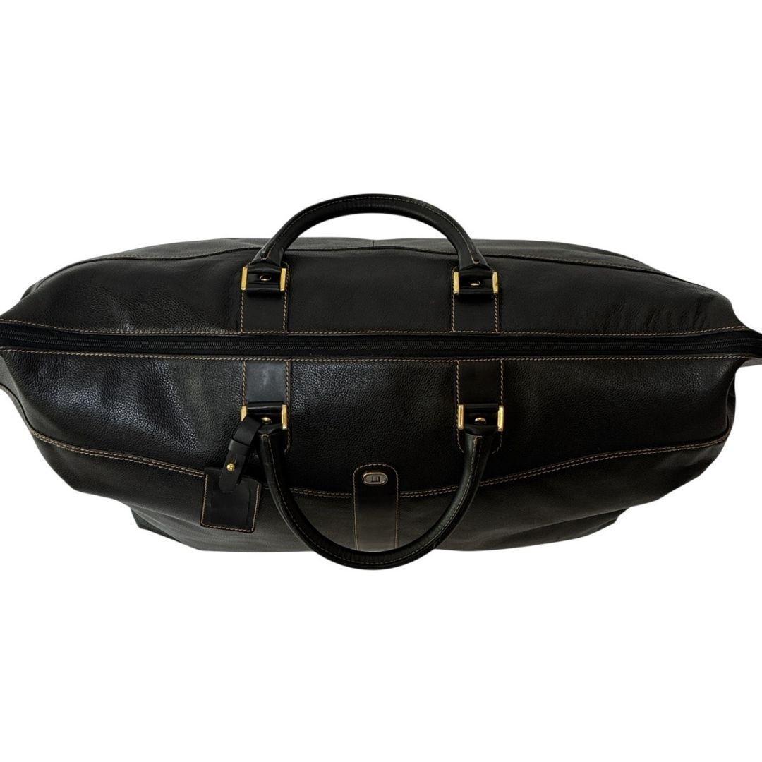 美品✨dunhill ダンヒル ボストンバッグ 大容量 レザー ダークブラウン