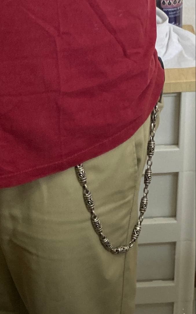 Shin's Sculptureショートシリンダーウォレットチェーン