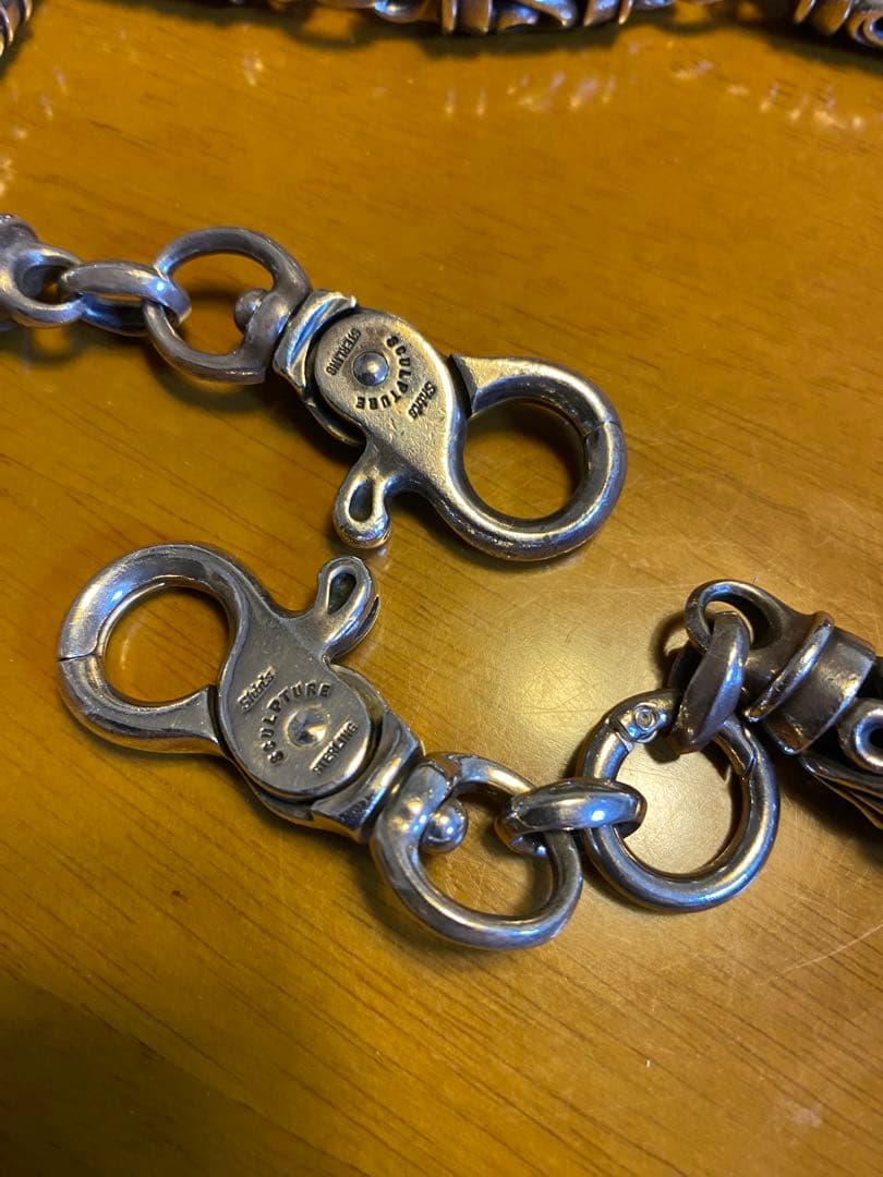 Shin's Sculptureショートシリンダーウォレットチェーン