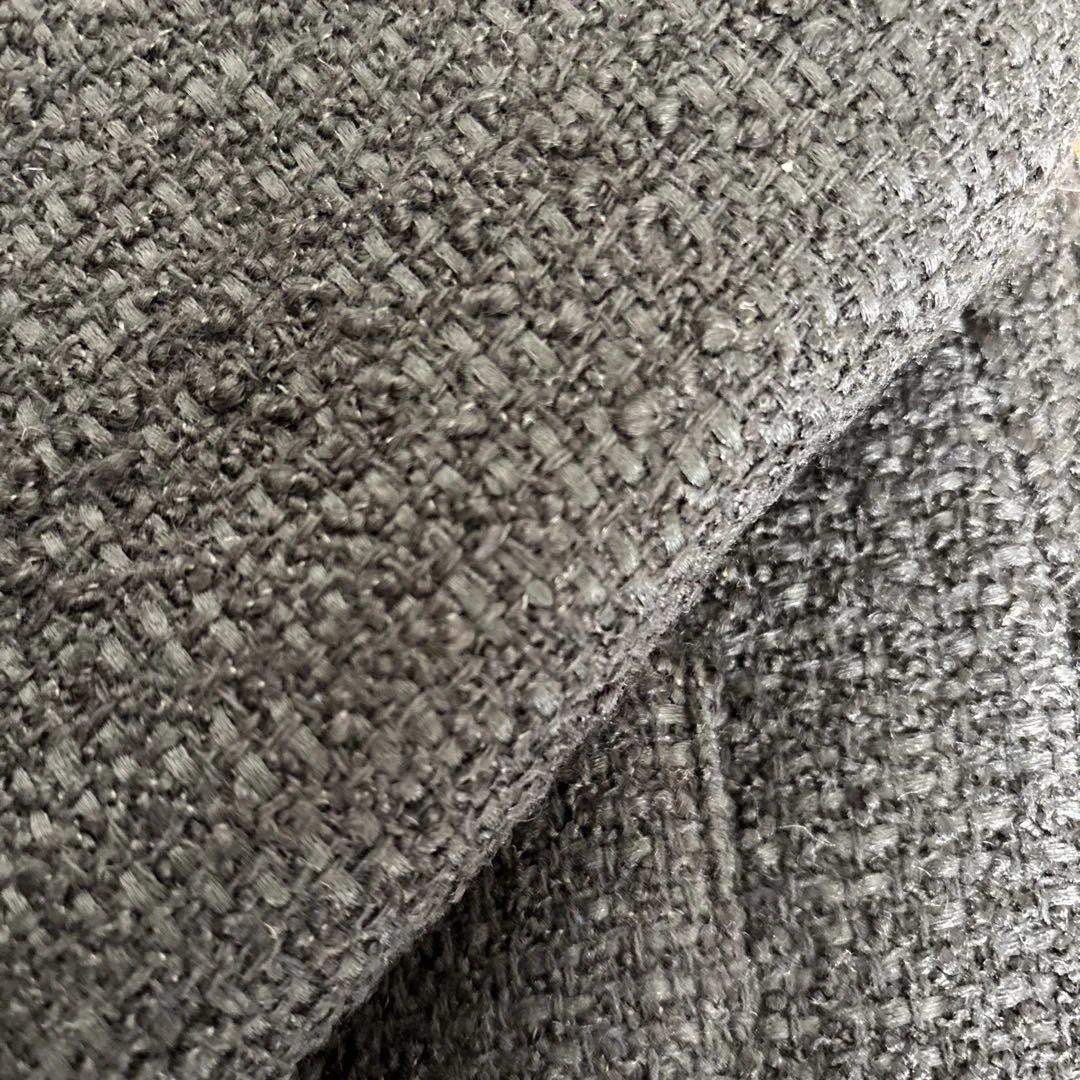 SHIPS any:〈手洗い可能〉ツイード ノーカラー オーバー ジャケット