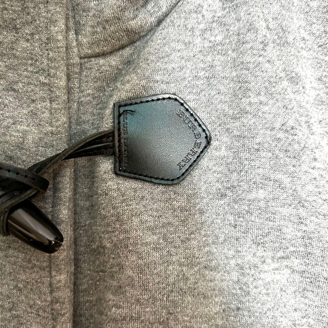 美品　バーバリーブルーレーベル　ポンチョコート　38 牛革　タヌキファー　グレー