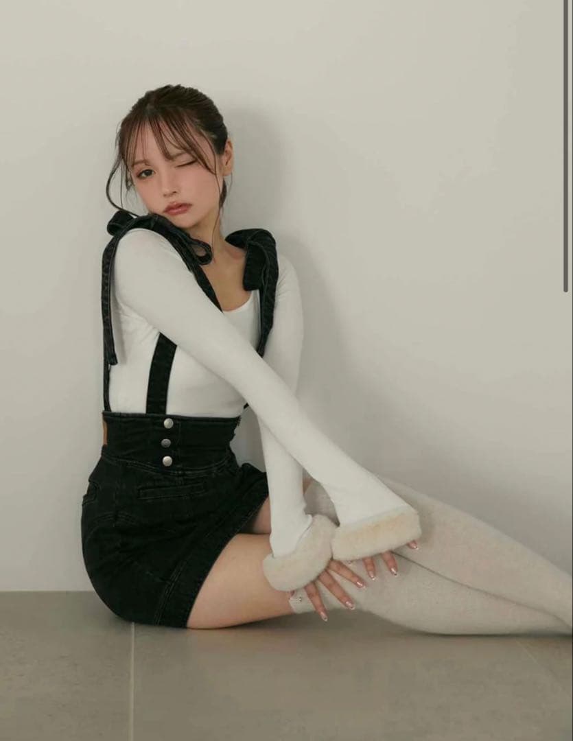 【新品未使用タグ付】andmary Avery ribbon skirt s