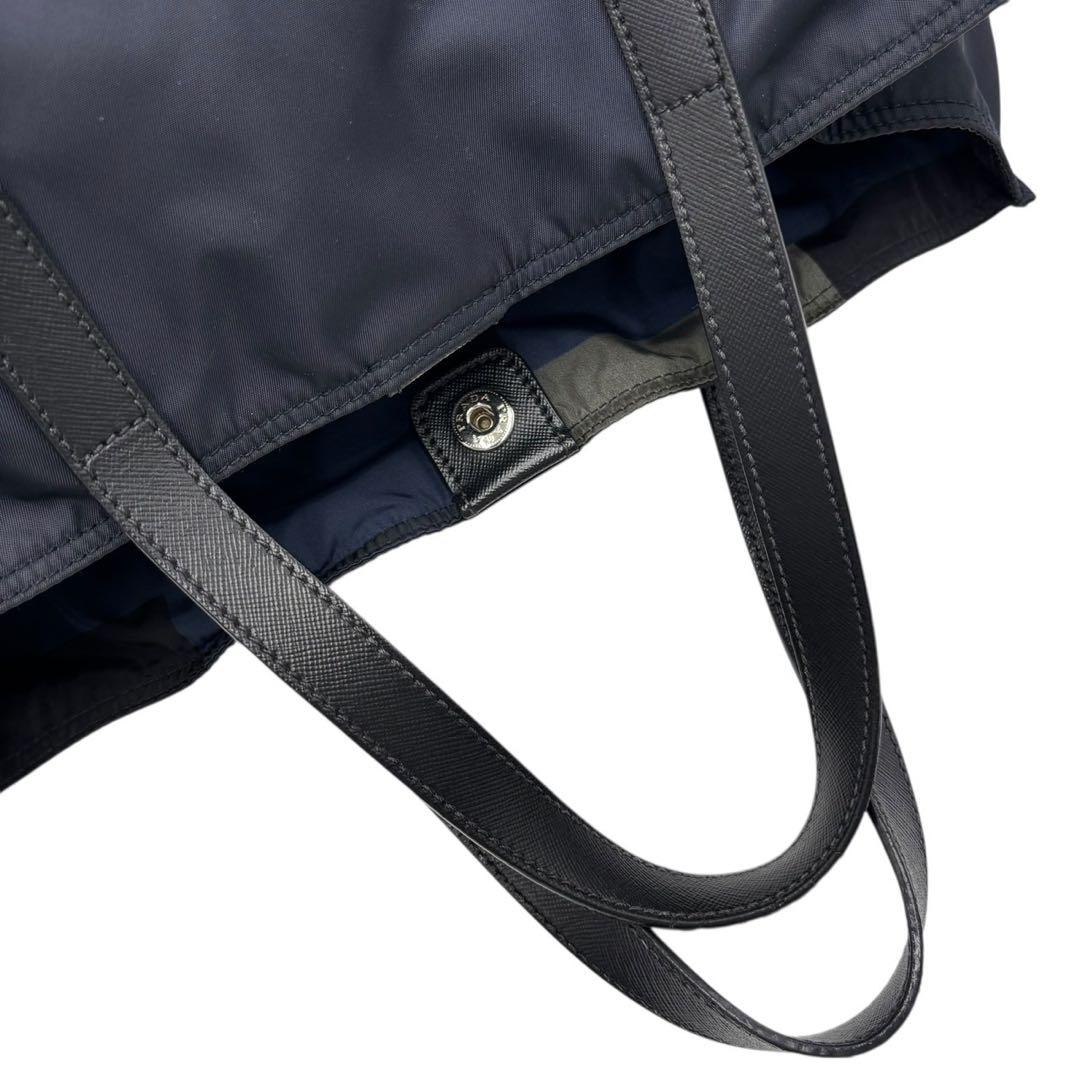 【未使用級】PRADA プラダ ナイロン 2WAY トートバッグ ネイビー