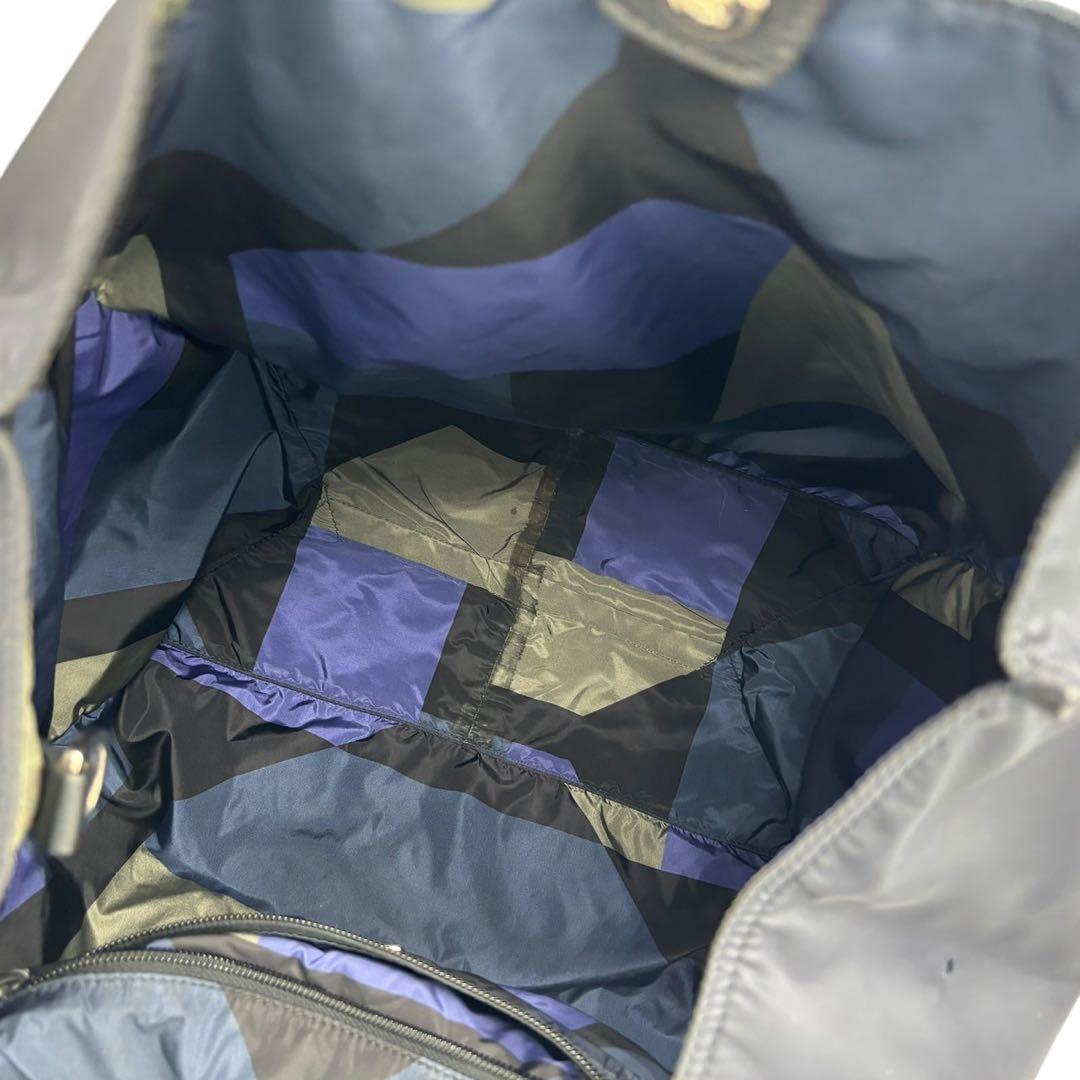 【未使用級】PRADA プラダ ナイロン 2WAY トートバッグ ネイビー