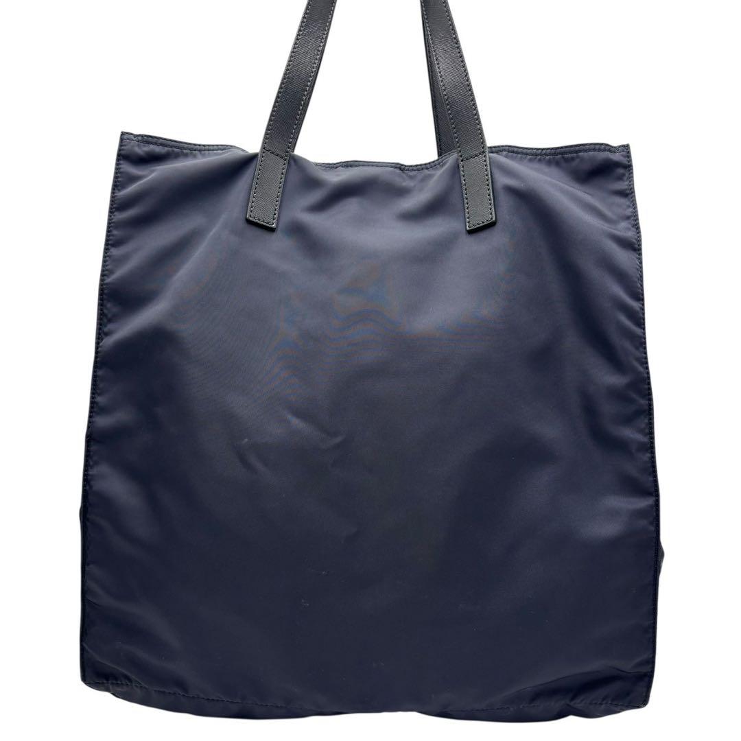 【未使用級】PRADA プラダ ナイロン 2WAY トートバッグ ネイビー