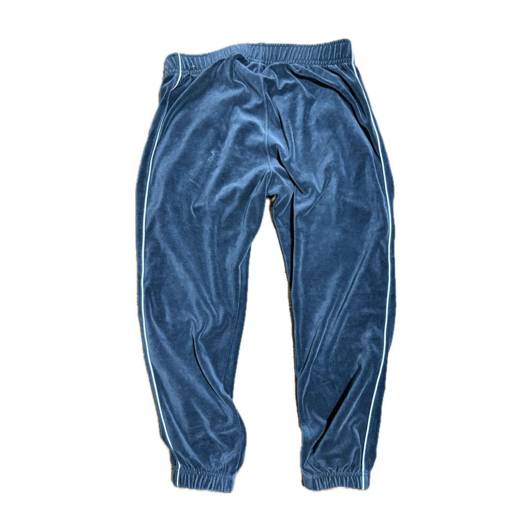 Nike ベロア 黒　トラックパンツXL