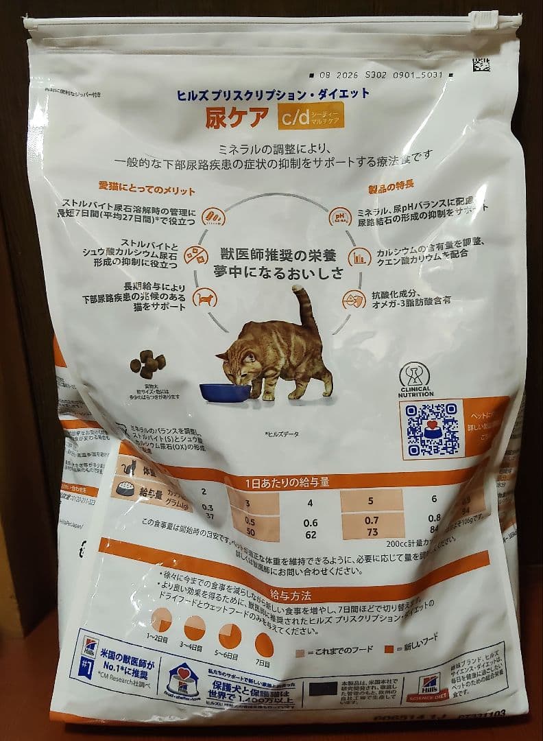 ヒルズ プリスクリプションダイエット 猫 c/d マルチケア 尿ケア 4kg