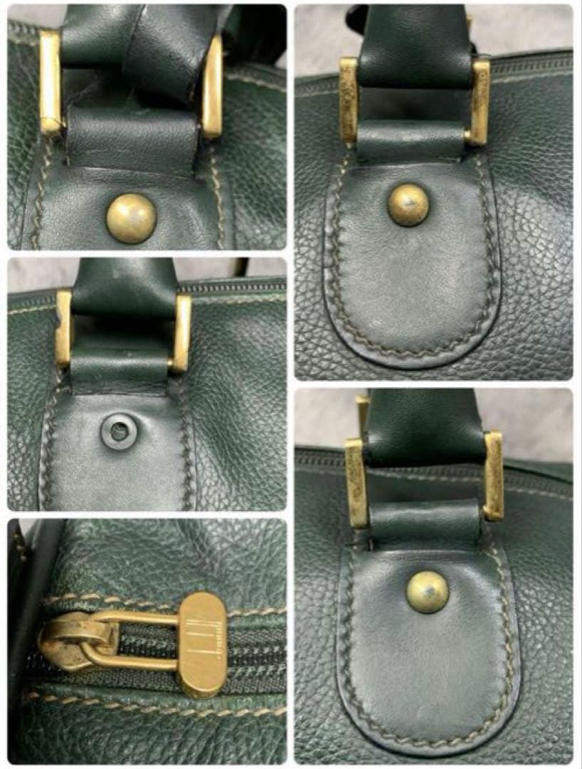 美品 dunhill ダンヒル ボストンバッグ 大容量 レザー 出張 旅行