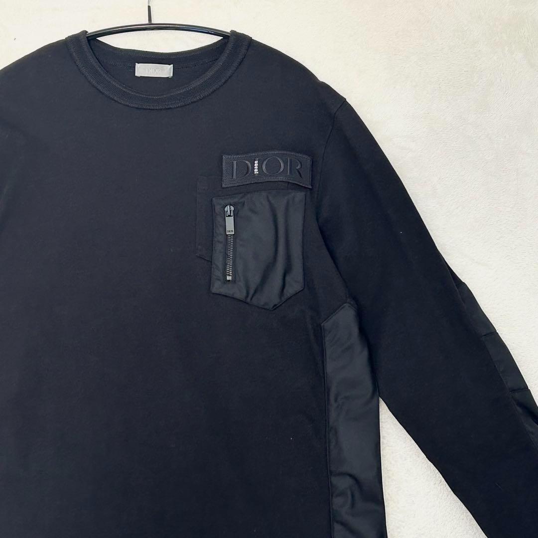 ディオール DIOR サカイ Sacai ドッキング 切替 長袖 ナイロン