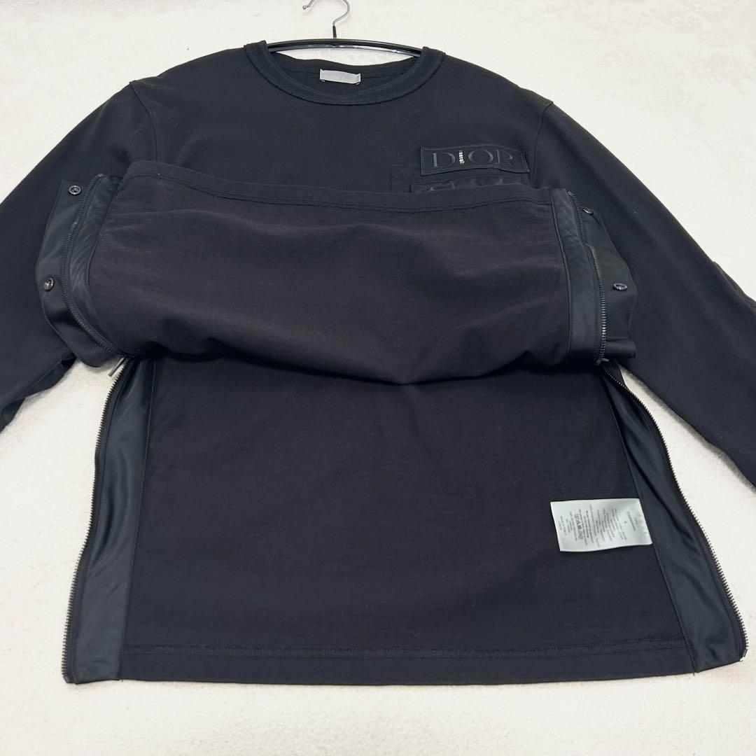 ディオール DIOR サカイ Sacai ドッキング 切替 長袖 ナイロン