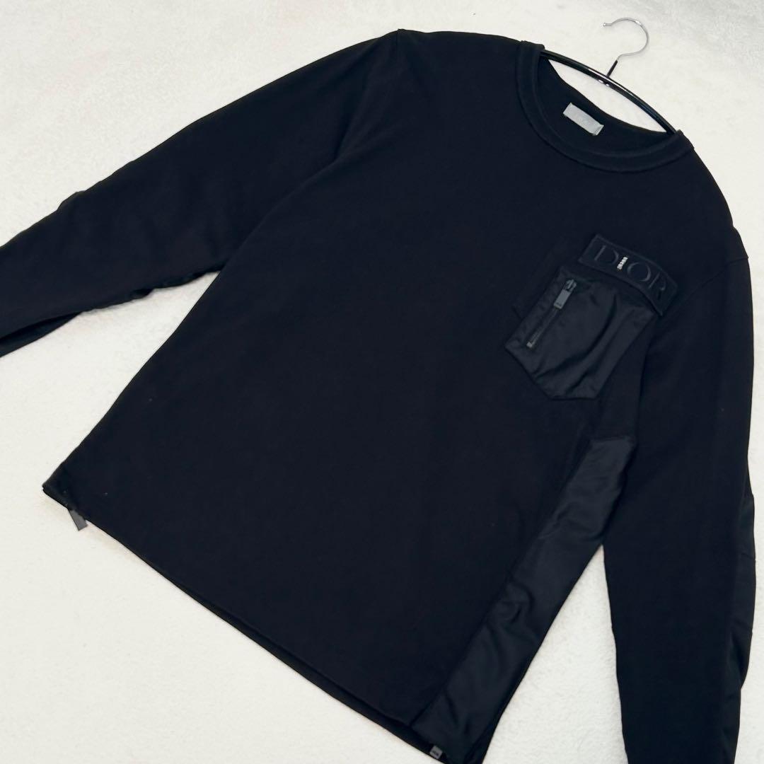 ディオール DIOR サカイ Sacai ドッキング 切替 長袖 ナイロン