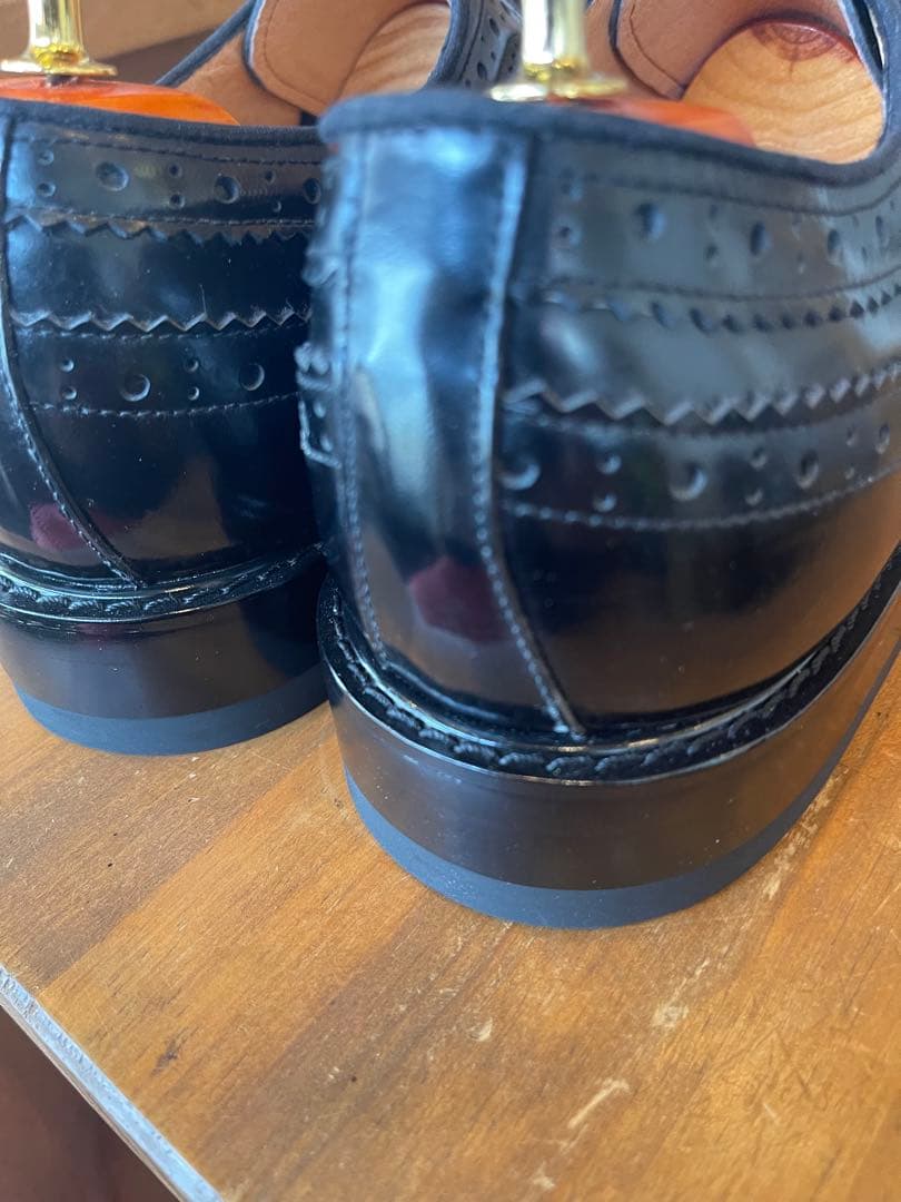 MURATA ORIGINAL9210776ウイングチップ黒鏡面本革26.5