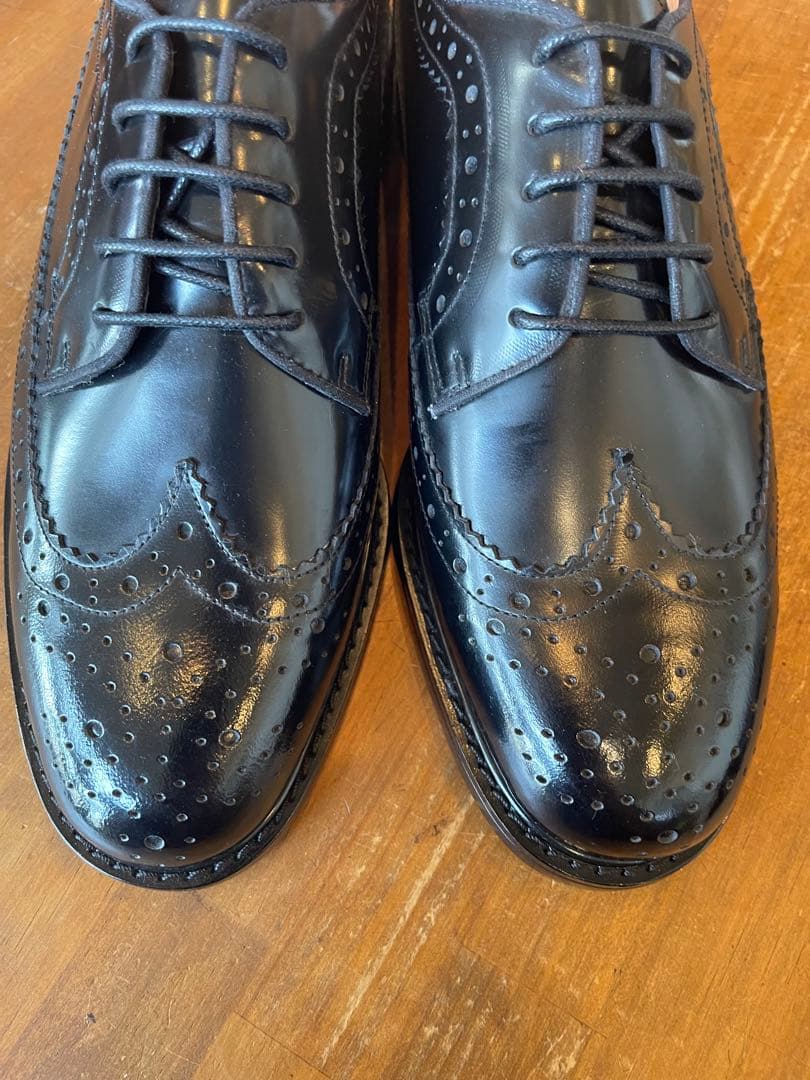 MURATA ORIGINAL9210776ウイングチップ黒鏡面本革26.5