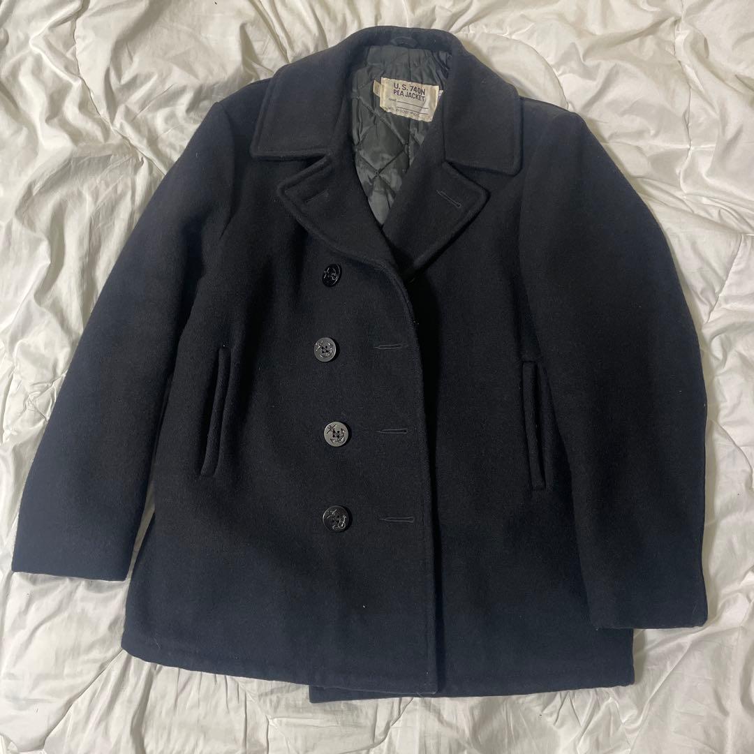 T*2様 美品 SCHOTTピーコート キルティング USA製 碇ボタンヴィンテ