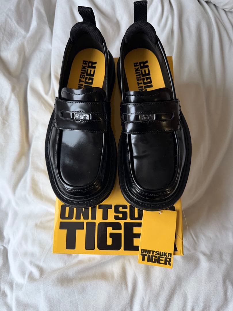 ［新品同様］26.0cm オニツカ　ローファー　ブラック×ブラック