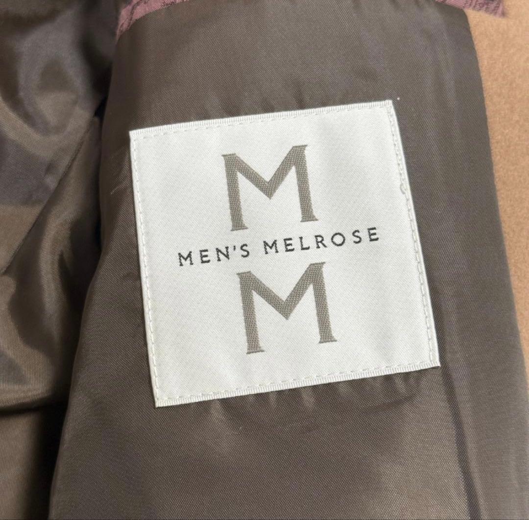 メンズメルローズ チェスターコート ロングコート キャメル ブラウン L相当