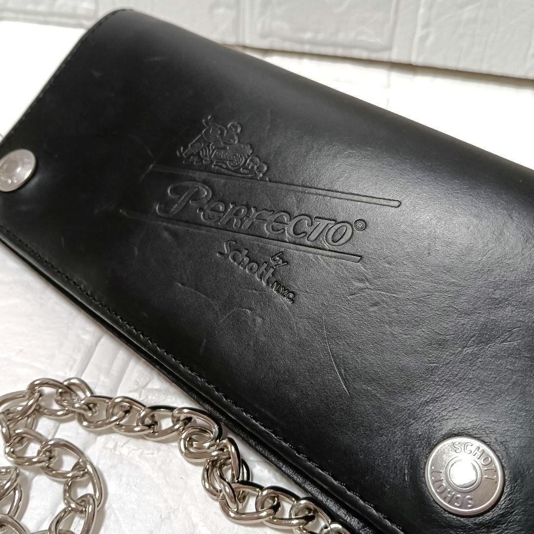 Schott 長財布 PERFECT WALLET HORWEEN 牛革 箱付