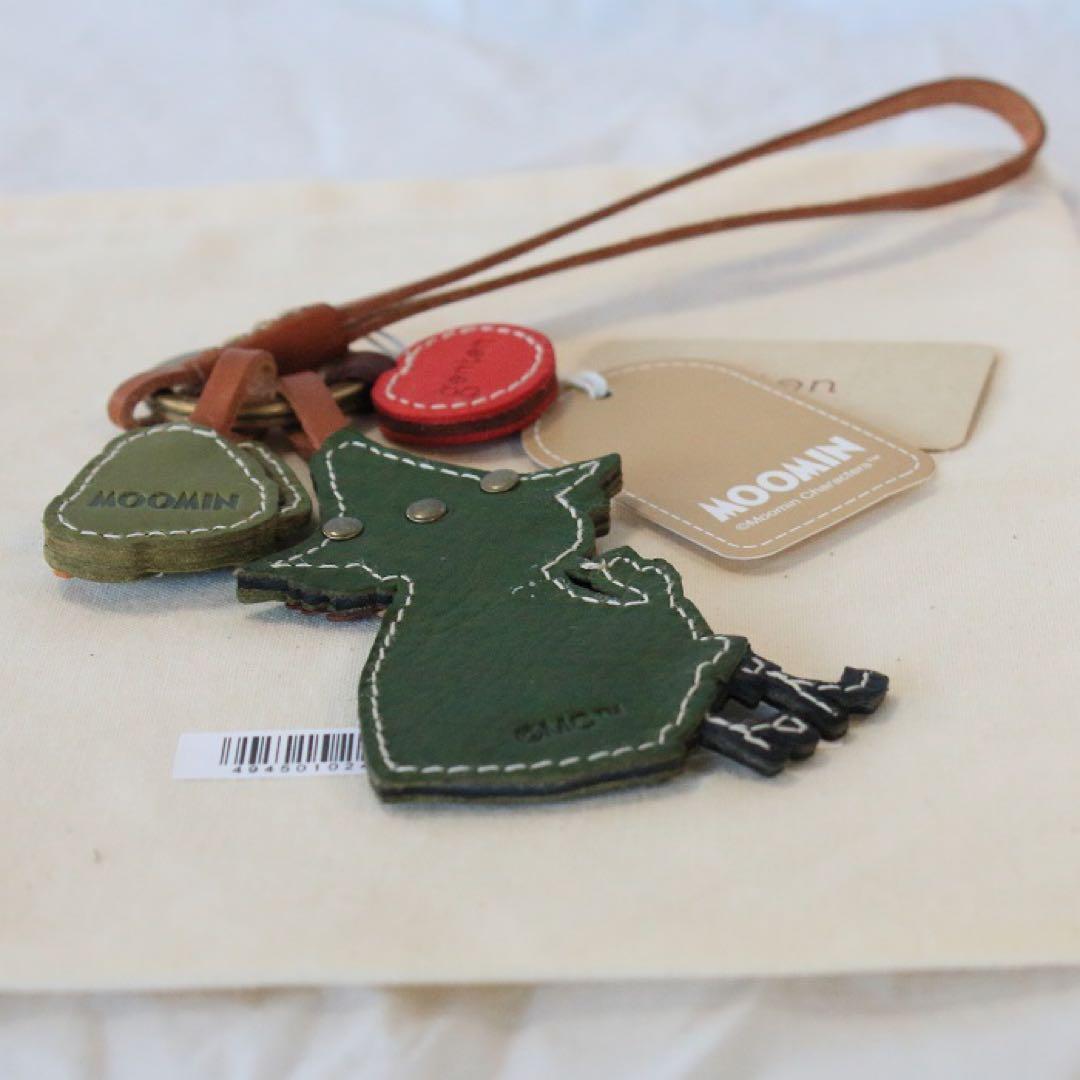 専用ページ　genten ゲンテン☆未使用☆ワクワクチャーム　スナフキン　本革