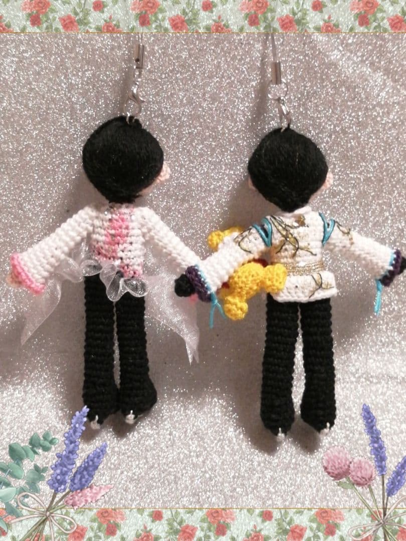 ✿✿スケートの男の子ハンドメイドあみぐるみ✿✿