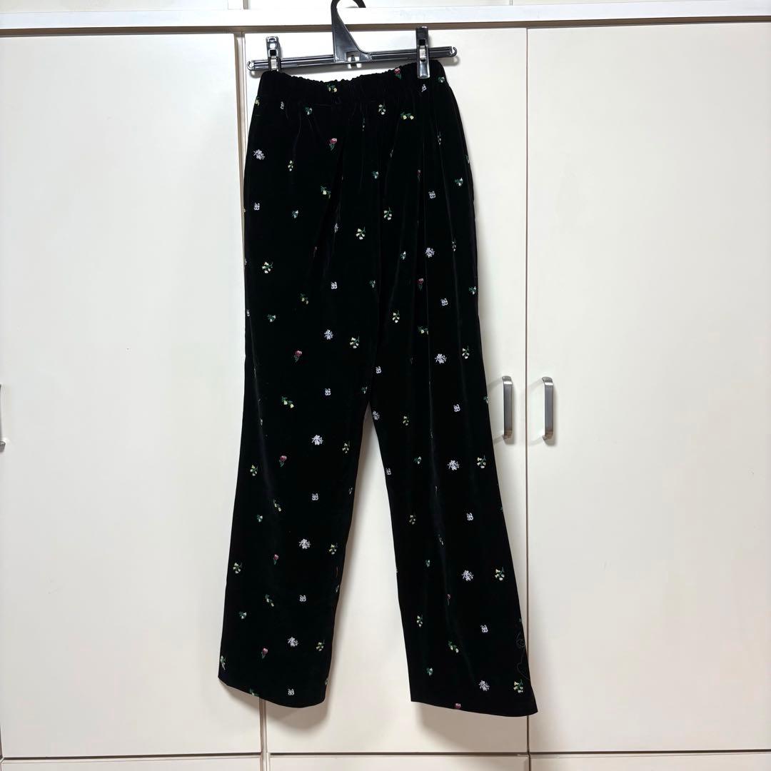 タグ付き新品 bibiy B. STARRY PANTS 刺繍 パンツ