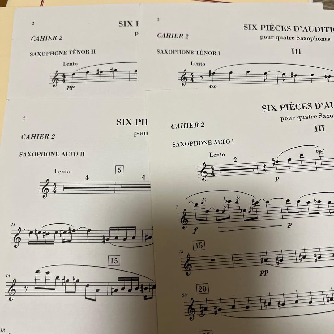 1/22限り値下げ　デュファイ　オーディションのための6つの小品　3巻セット