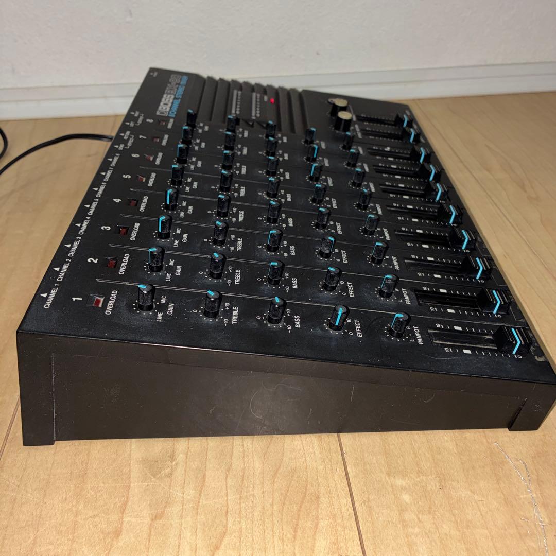 動作ok BOSS 8チャンネルステレオミキサー アナログミキサー BX-80
