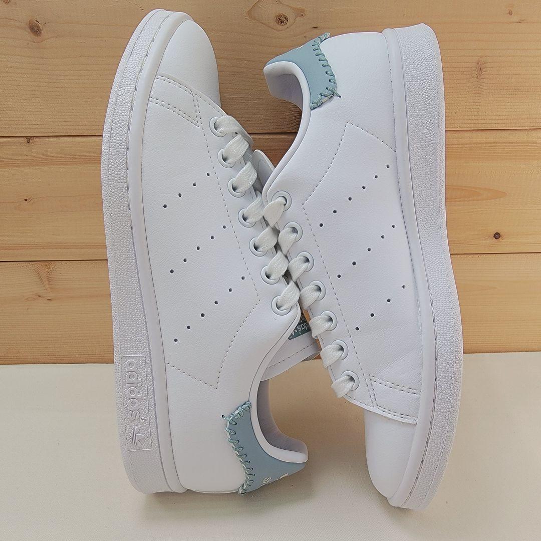 アディダス スタンスミス ホワイト/水色 24.5cm