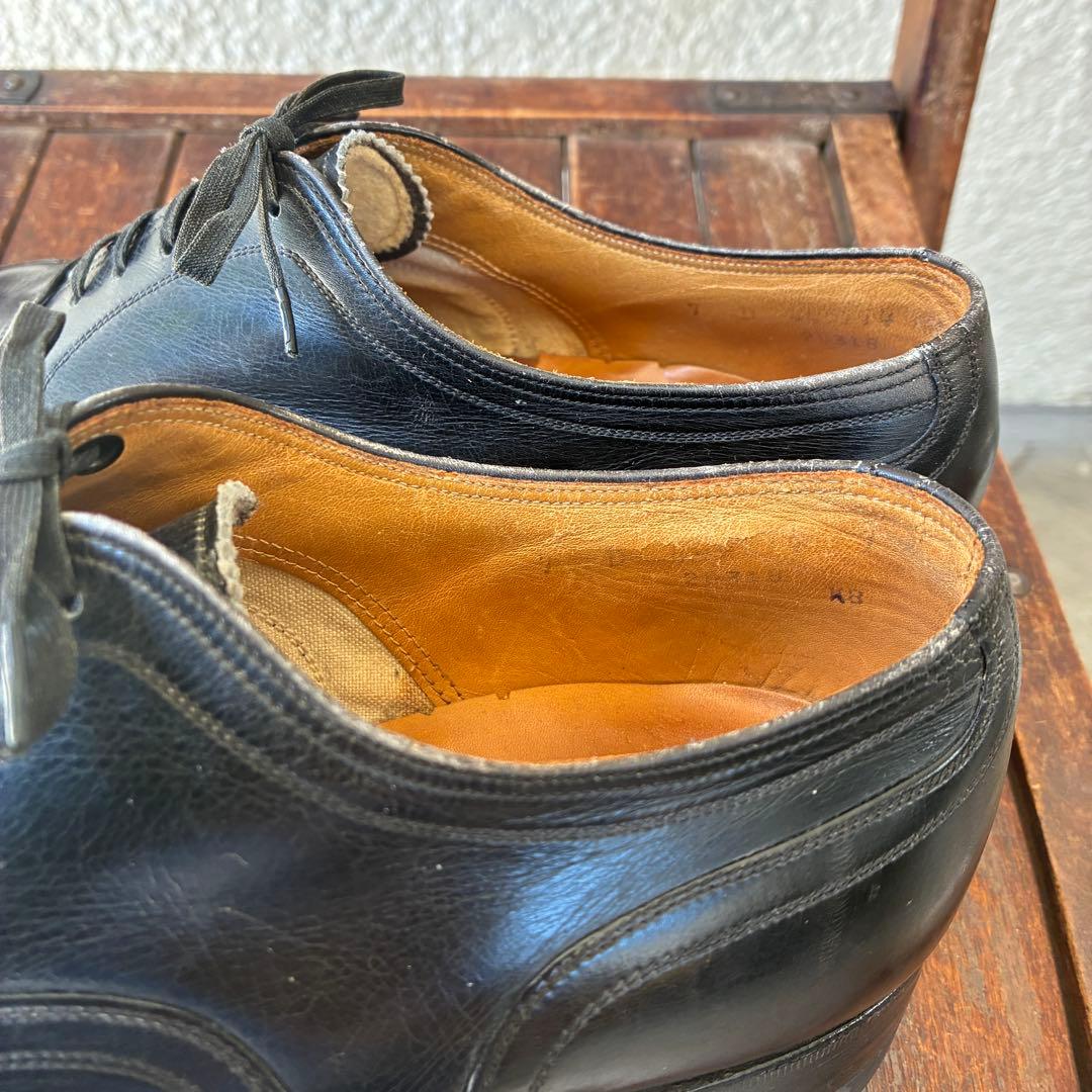 レア！50s〜60s Florsheim黒フローシャム革靴25cmレザーUSA