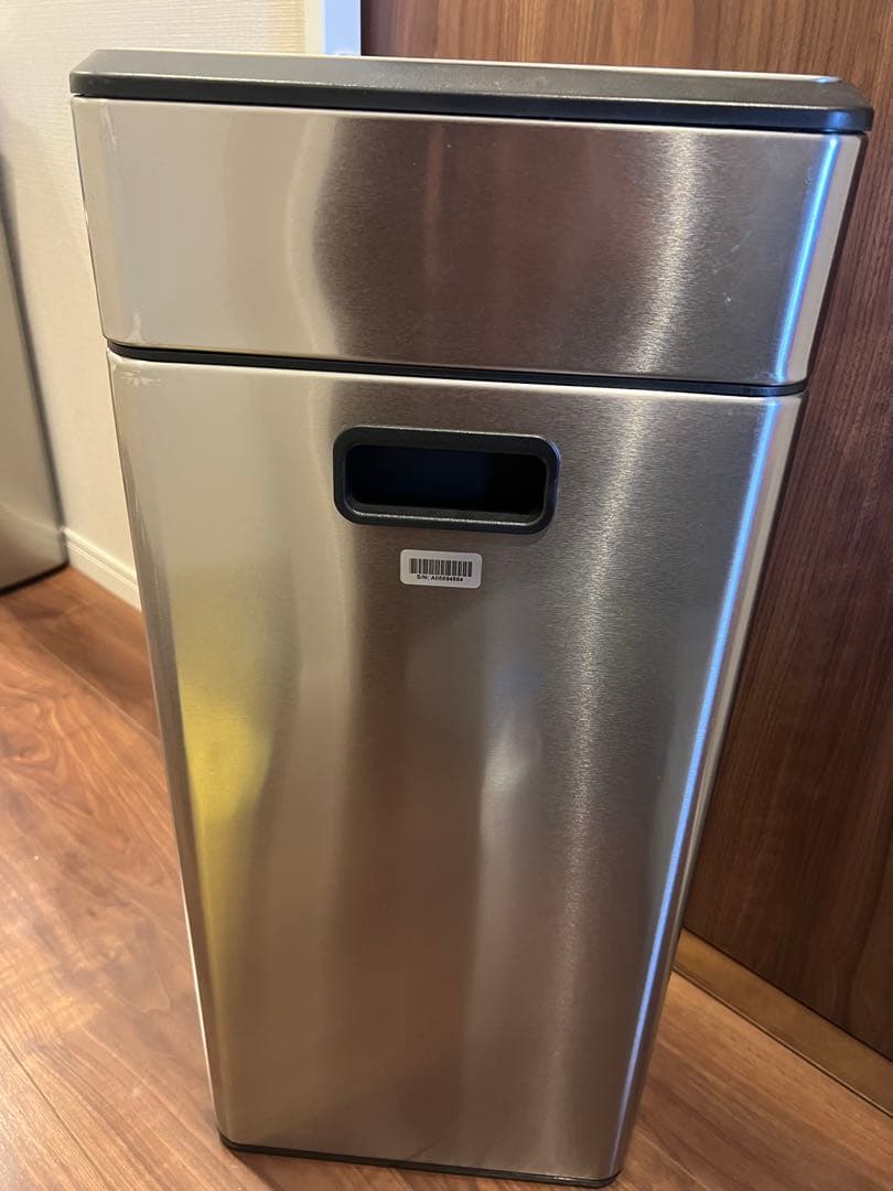 シルバー ステンレス ごみ箱 蓋付き 幅34cm