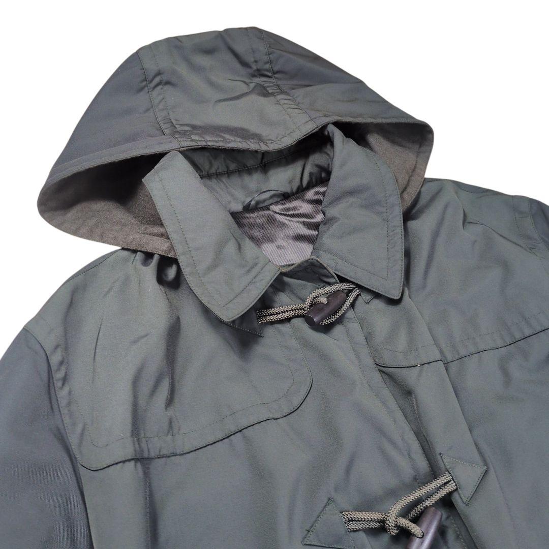 【美品】HERMES 裏地カシミヤ 中綿 フーデッド ダッフルコート