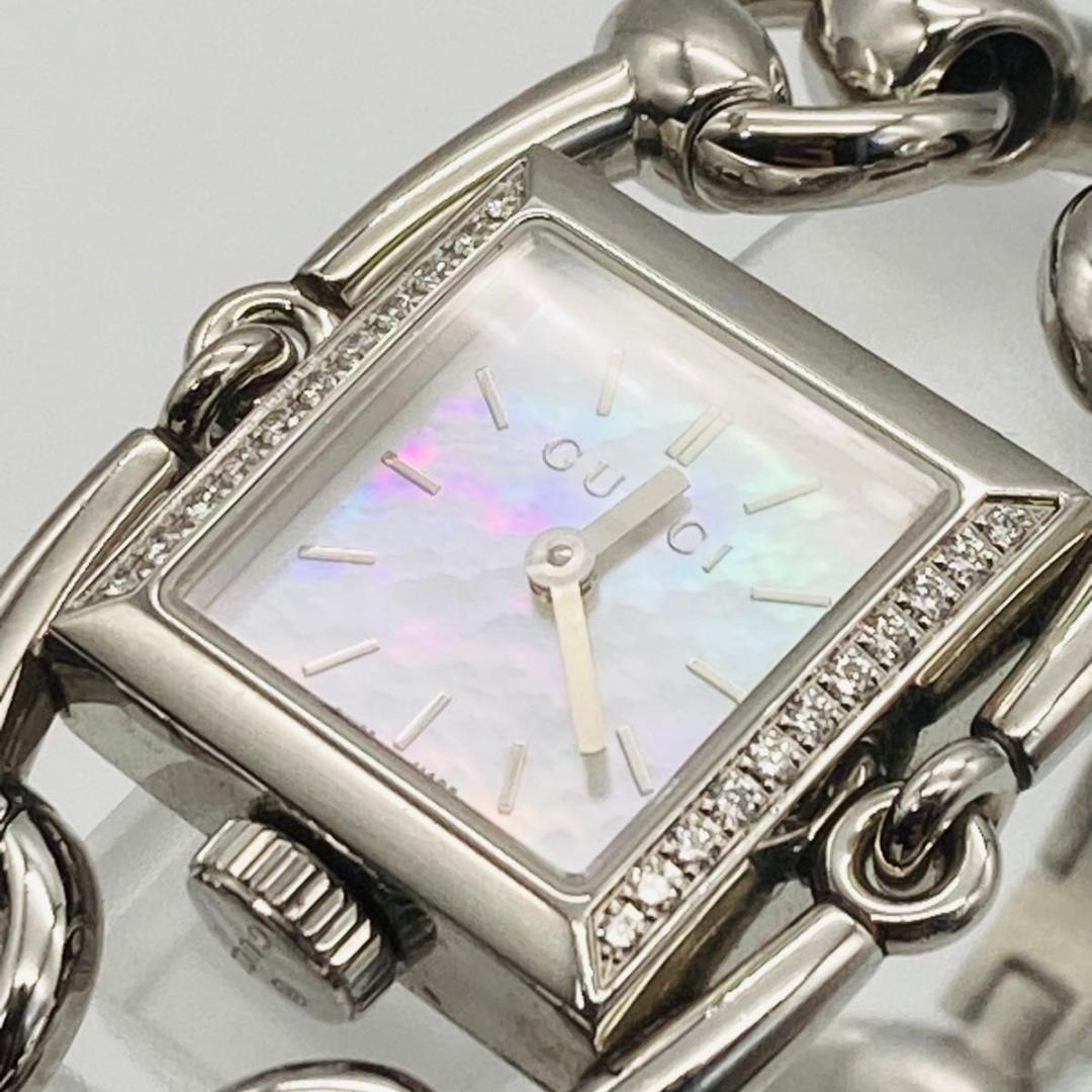 GUCCI グッチ 腕時計 クォーツ シニョーリア 116.5 シェル文字盤