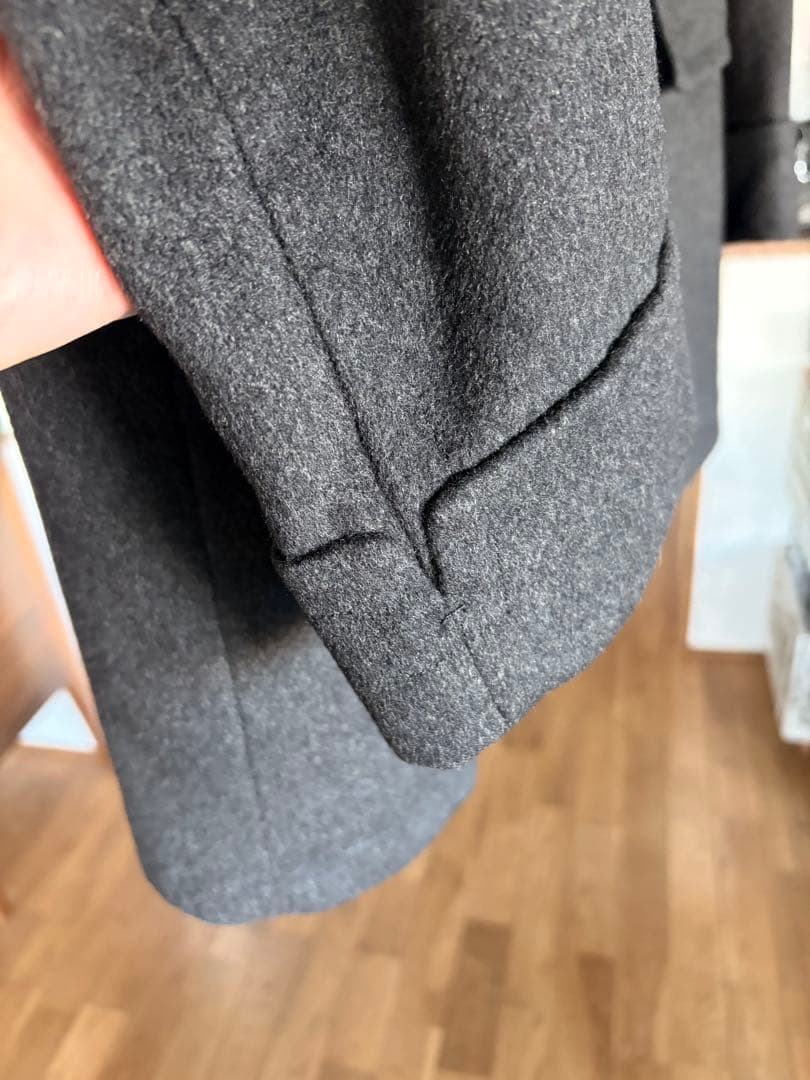 dunhill ダンヒル カシミア混 ピーコート 50 L グレー系