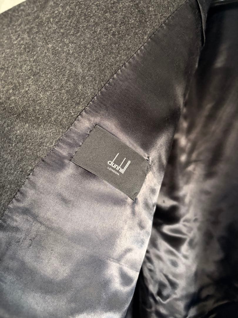 dunhill ダンヒル カシミア混 ピーコート 50 L グレー系