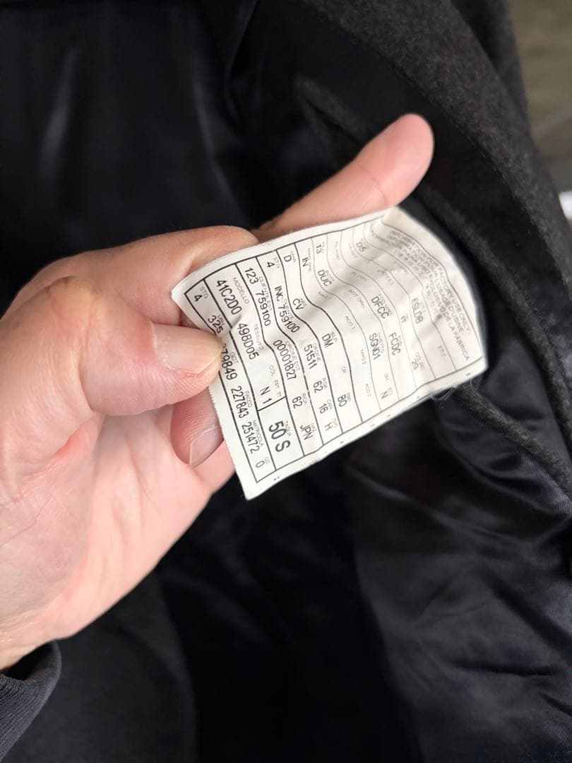 dunhill ダンヒル カシミア混 ピーコート 50 L グレー系